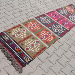 Turkish Kilim Runner, 2.5 x 9.5 ft Rug, Vintage Kilim Runner, Southwestern Runner, Tribal Hallway Rug, Ethnic Kilim, Old Kilim Rug
