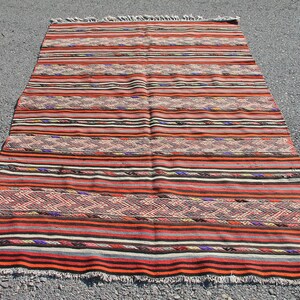 Vintage Kilim Rug, 5.2 x 7.7 ft Rug, Handmade Rug, Turkish Kilim Rug, Bohemian Area Rug, Ethnic Kilim, Rustic Kilim, Southwestern Kilim