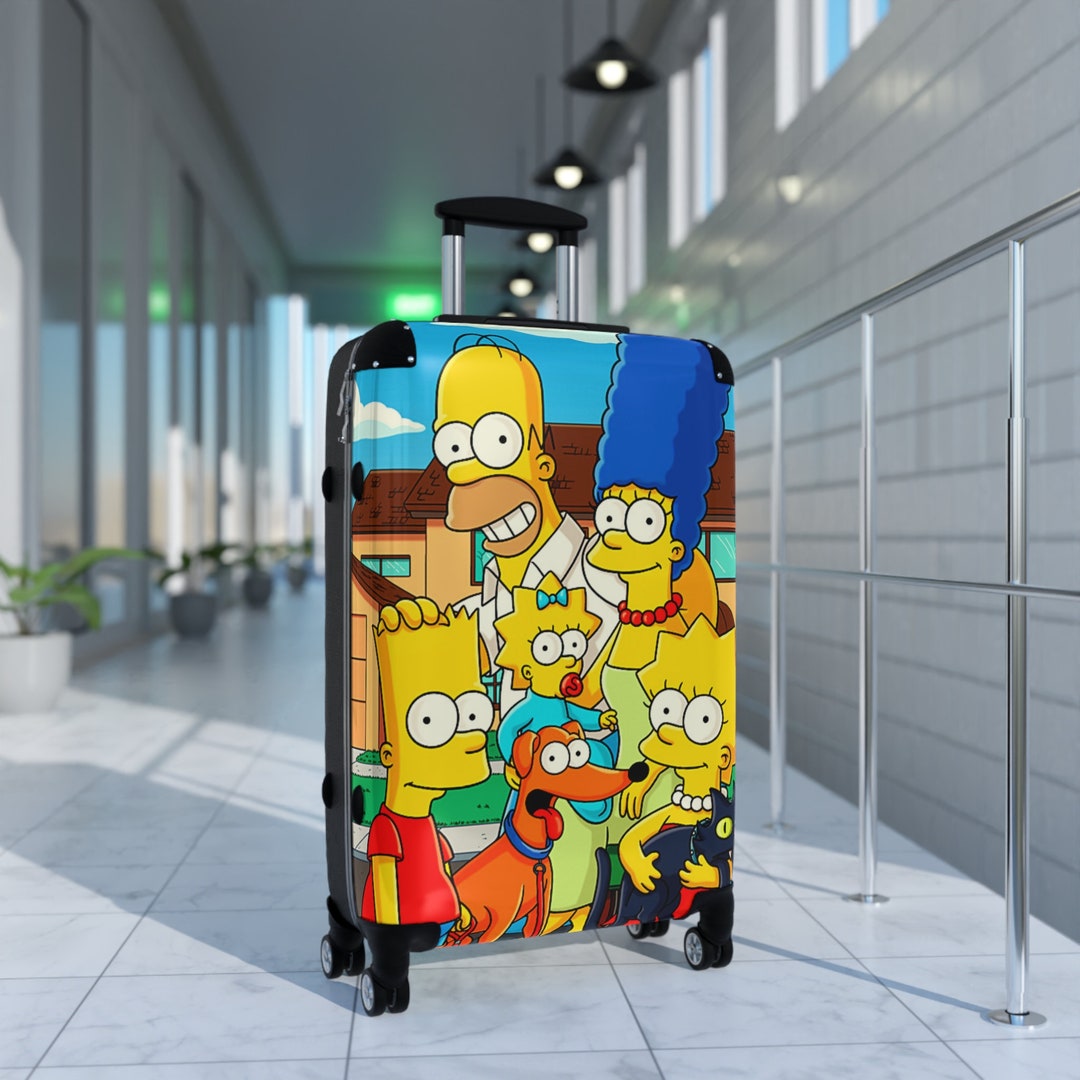 Simpson Family Luggage Travel Luggage Vacation Suitcase Travel Etsy