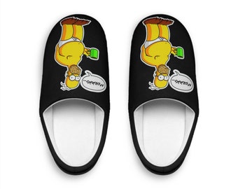 The Simpson Men's Indoor Slippers Homer Slippers Simpson Family Cartoon Slippers The Simpson Fans Gift The Simpson Cartoon Print