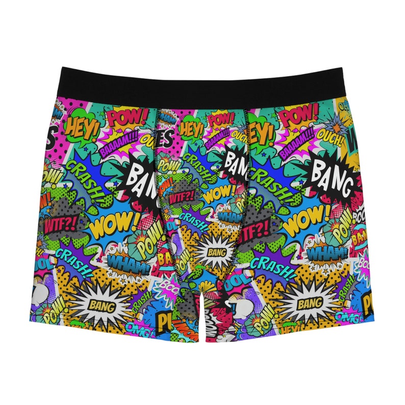 Comic Book Men's Boxer Shorts Comic Book Super Hero Boxer Etsy