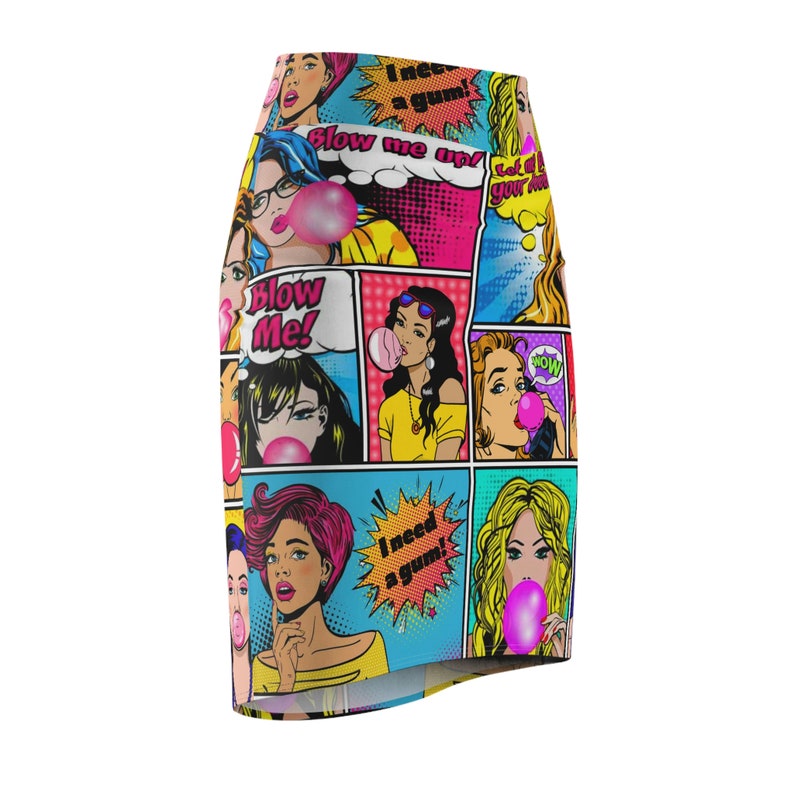Comic Midi Skirt