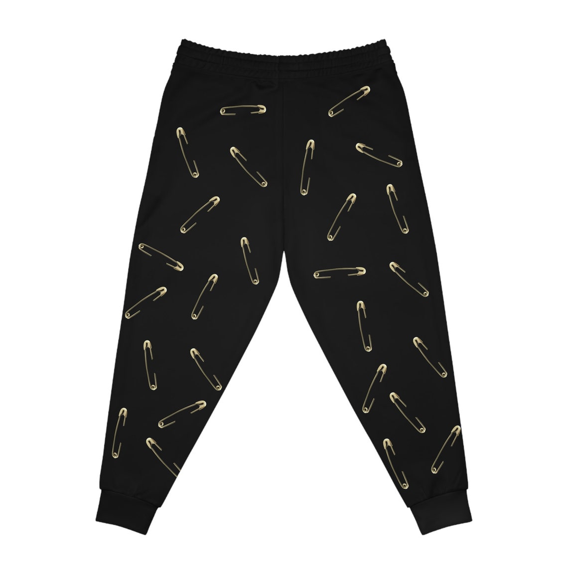 Safety Pin Pants Women's Athletic Joggers Sport Pants Black Sweat Pants