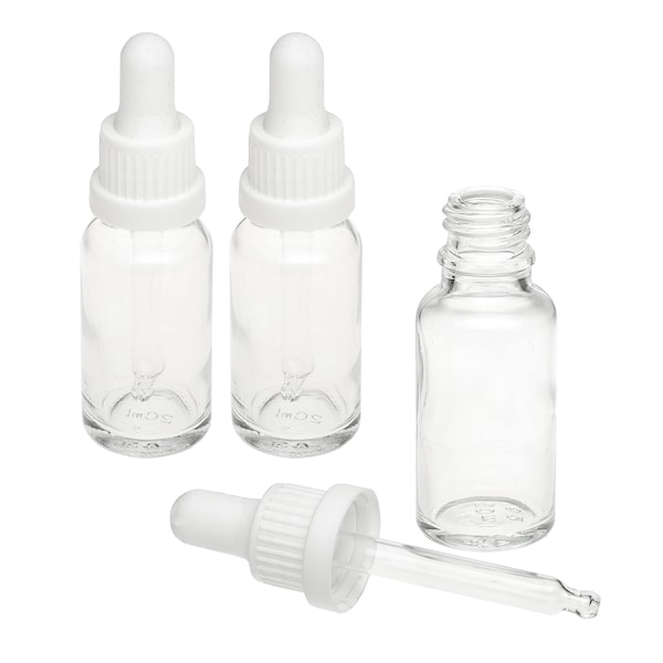 Glass pipette bottles empty (20ml)