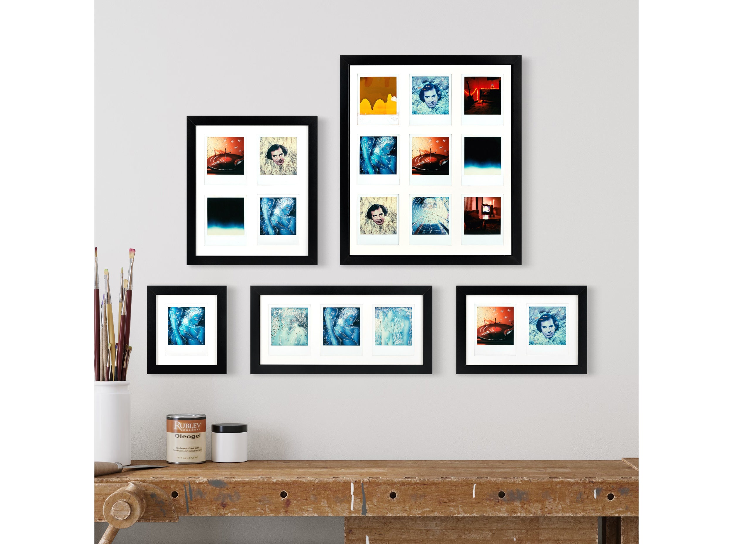 20 Pezzi Cornici Magnetiche Per Frigorifero 9x6 Cm - Nero, Per Foto Polaroid Instax Mini, Personalizzabili, Con Pellicola Protettiva