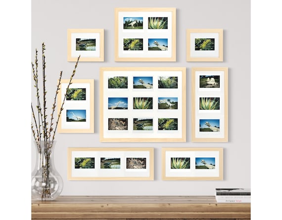Instax WIDE Picture Frame (natural/white) for 1, 2, 3, 4, or 9
