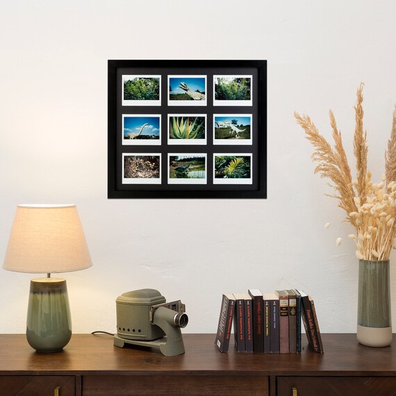 Picture frame for 9x Fuji INSTAX WIDE with museum glass and