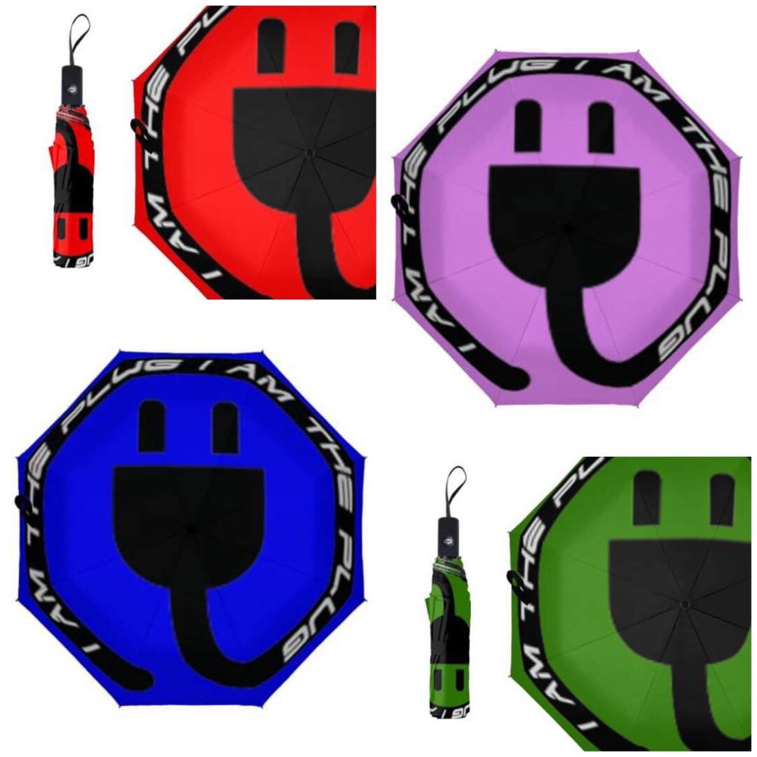 Decorative Umbrella Windproof Umbrella Umbrella With Words Blue