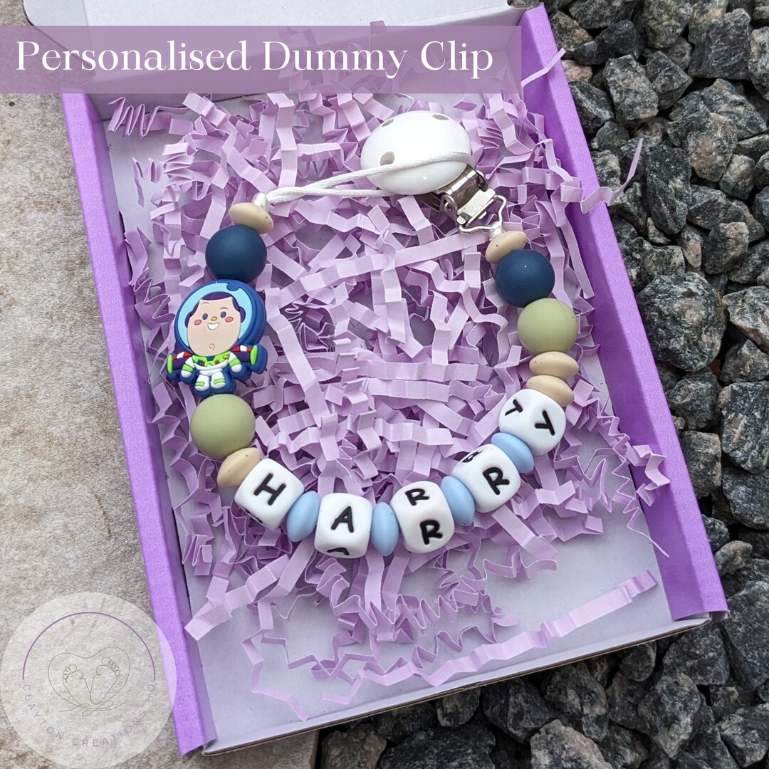 Personalize Binky Clip Disney Dummy Clip Baby Binky Holder Etsy