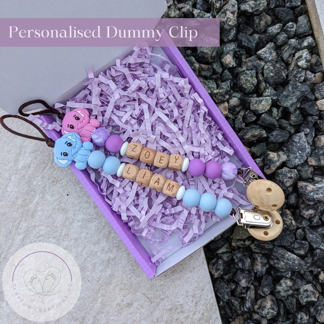 Silicone Beaded Dummy Clip MAM Dummy Chain Pacifier Clip With Etsy