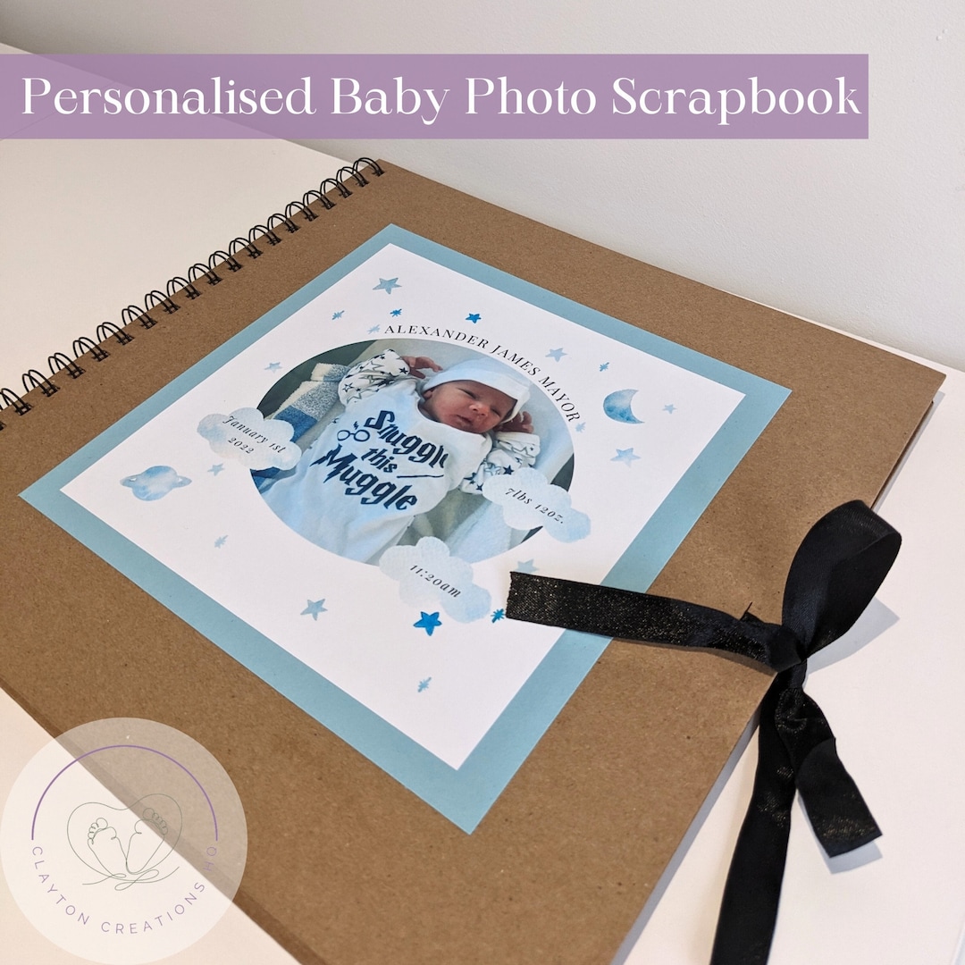 Baby First Years Photo Book, Baby Milestone Book, Baby One Year Photo