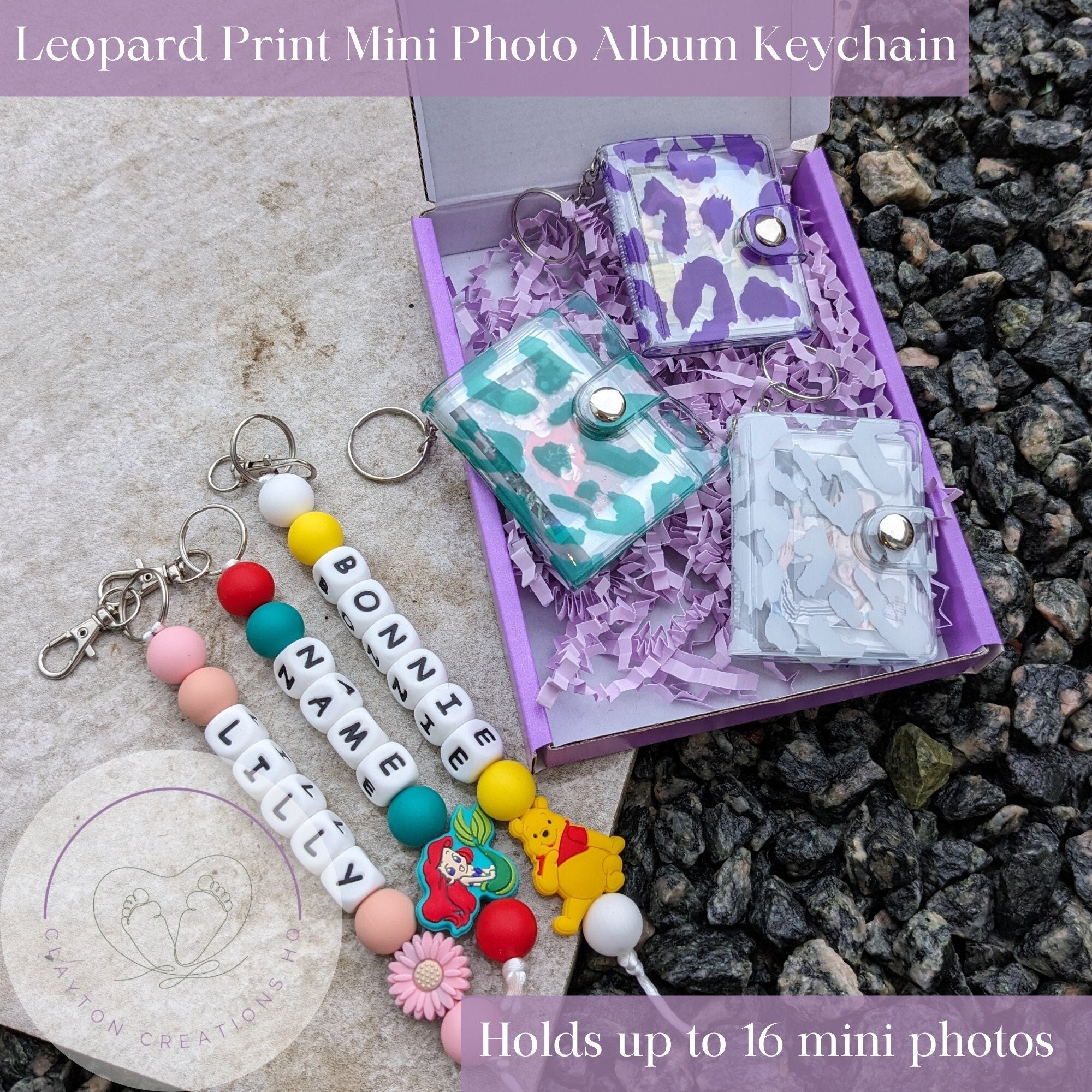 Mini Photo Album Keychain Long Distance Relationship Gift for