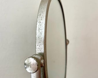 inoui SHISEIDO 鏡 Vintage Shiseido Swivel Stand Mirror With Upholstered Back. - Etsy