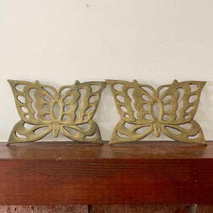 Vintage Solid Brass Butterfly Trivet - Ardalt Artware Korea