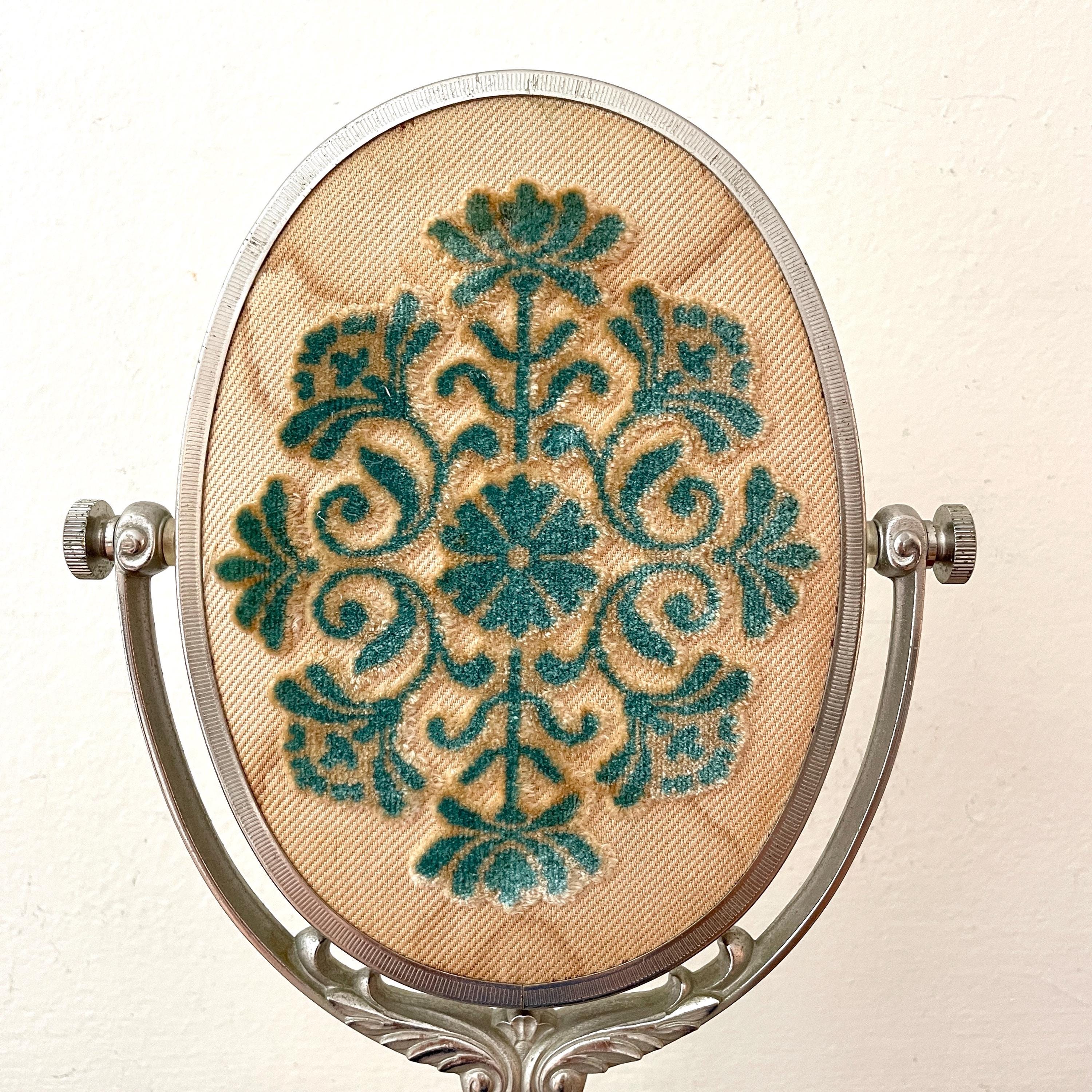 Vintage Shiseido Swivel Stand Mirror With Upholstered Back. - Etsy
