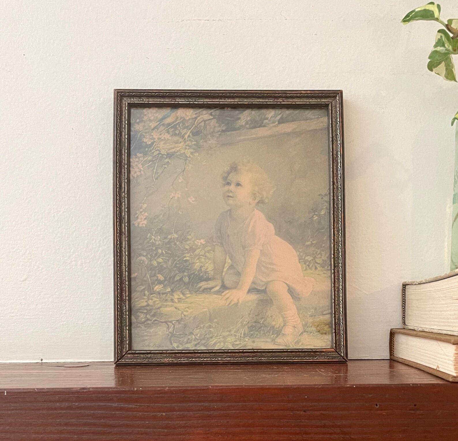 Vintage Framed Prints Adelaide Hiebel Bluebird Print Zula Etsy