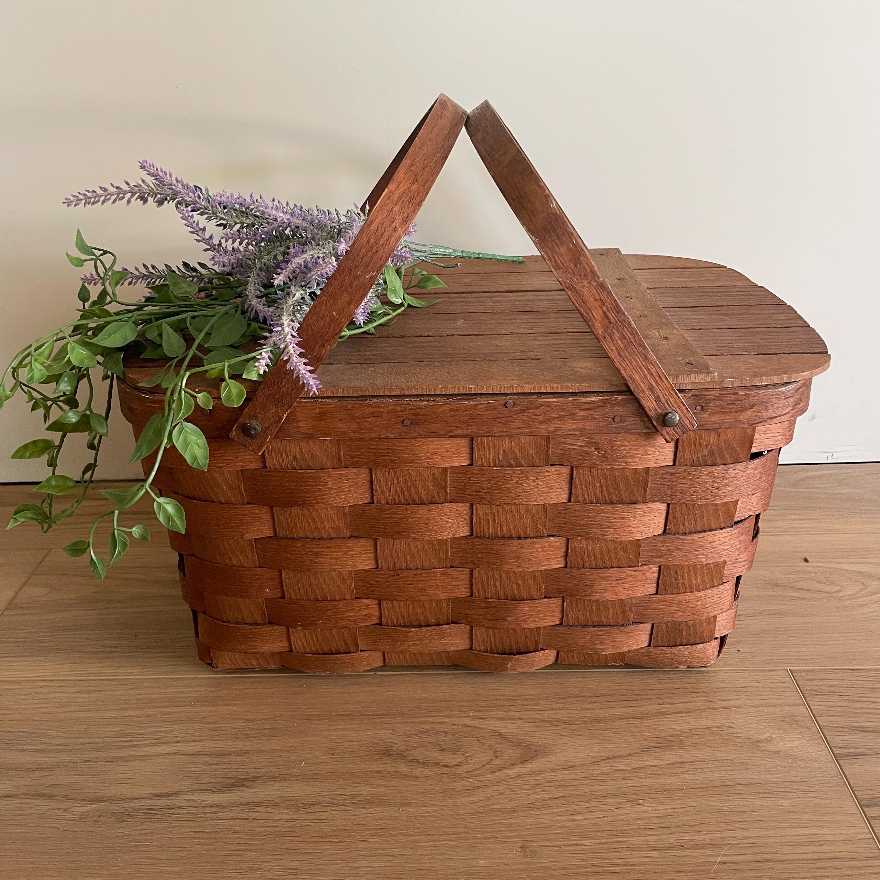 Basket Ville ヴィンテージバスケット Basketville Basket - Etsy