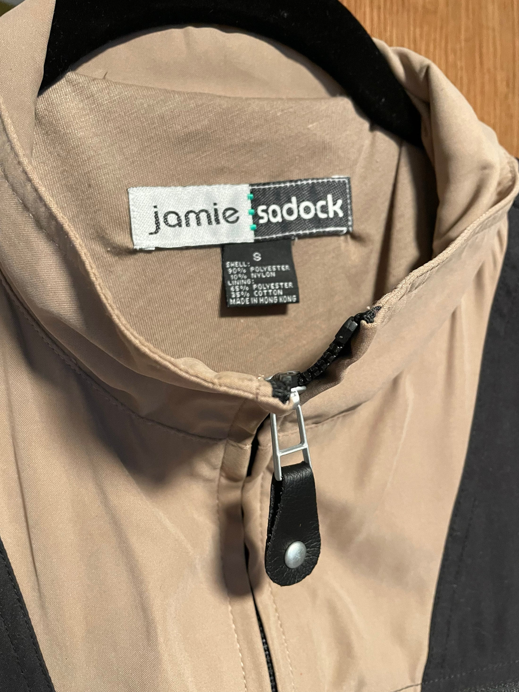 Vintage Jamie Sadock Full-zip Jacket Windbreaker Style 0560 Memphis Embroidery Cafe Au Lait With Black Zippers, 80s Fashion, 90s Fashion - Etsy Vintage Jamie Sadock Full-zip Jacket Windbreaker Style 0560 Memphis Embroidery Cafe Au Lait With Black Zippers, 80s Fashion, 90s Fashion - Etsy