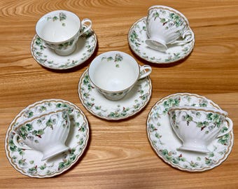 レトロ Narumi China 6点 葉っぱ柄 ナチュラル il_340x270.6903337764_72ui.jpg