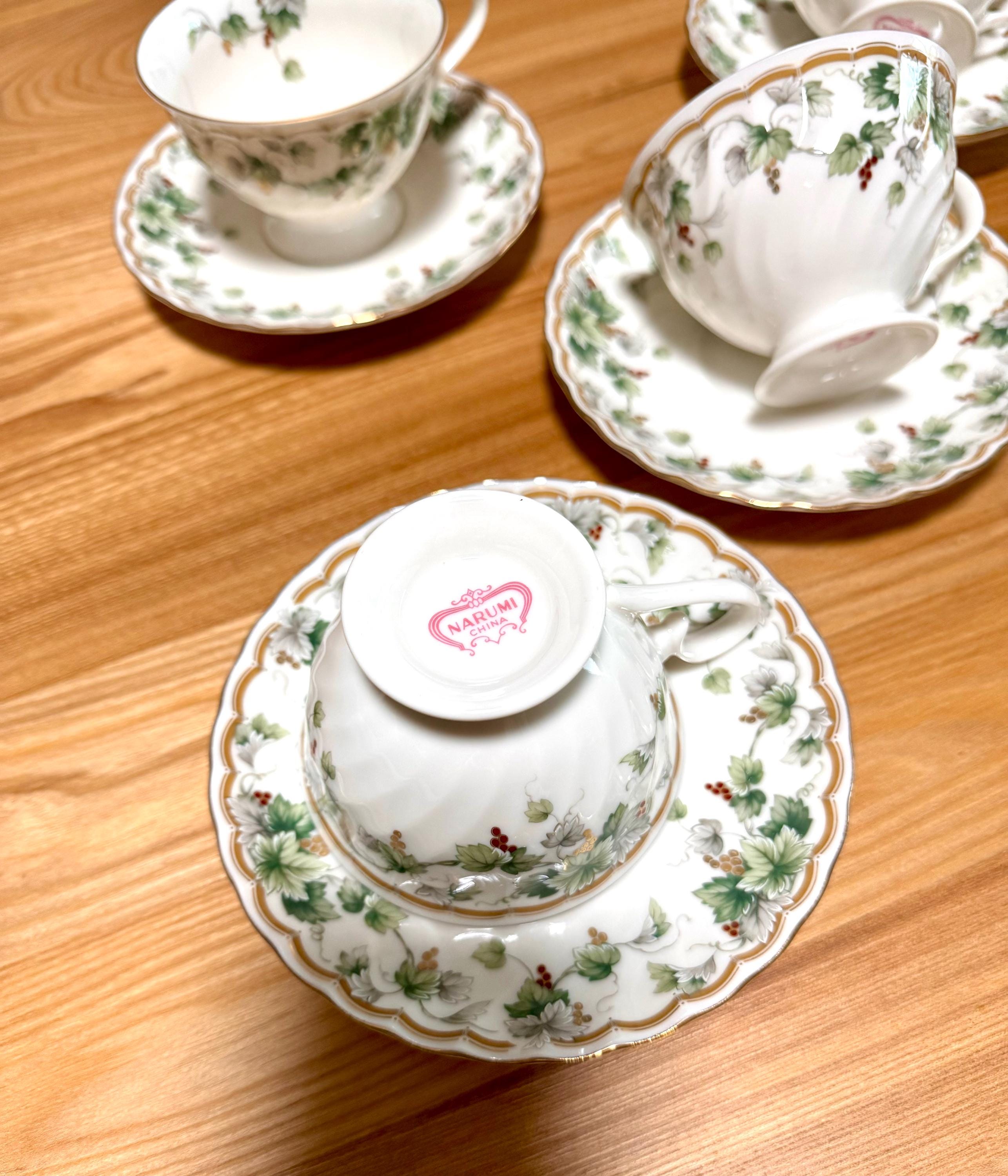 家具 NARUMI Bone China Japanese Narumi Fine Bone China Tea Set - Etsy