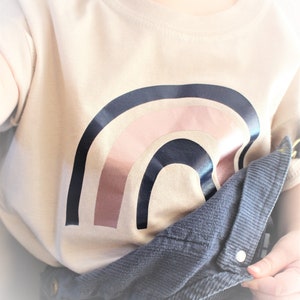 T-shirt child, rainbow, sand, beige, rainbow, partner look, parents, child