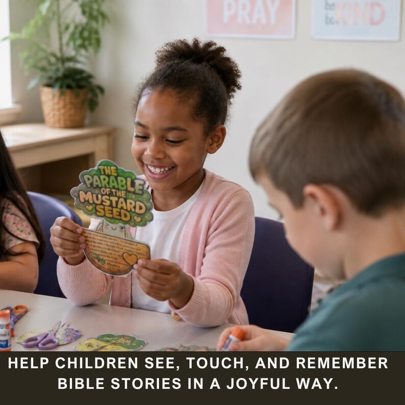 Mustard Seed Bible Craft | Kids Faith Lesson, Sunday School Activity ...