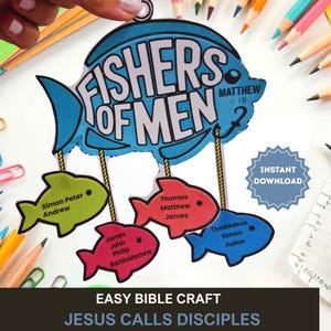 Fishers of Men Craft Printable | Jesus Calls Disciples Activity (Digital Download)
