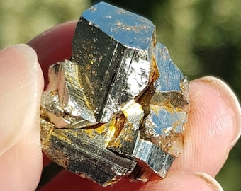 Pyrite Cube Cluster, Raw Pyrite Crystal, Grid,Bulgarian minerals,  Pyrite Chunk, Fool's Gold,Home DecorCrystal, Desk decor, Gift