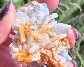 Iron Oxide Baryte with Calcite Mineral Specimen: Unique Geological Treasure from Zlatograd Erma River, 88g, 2.5 Inches