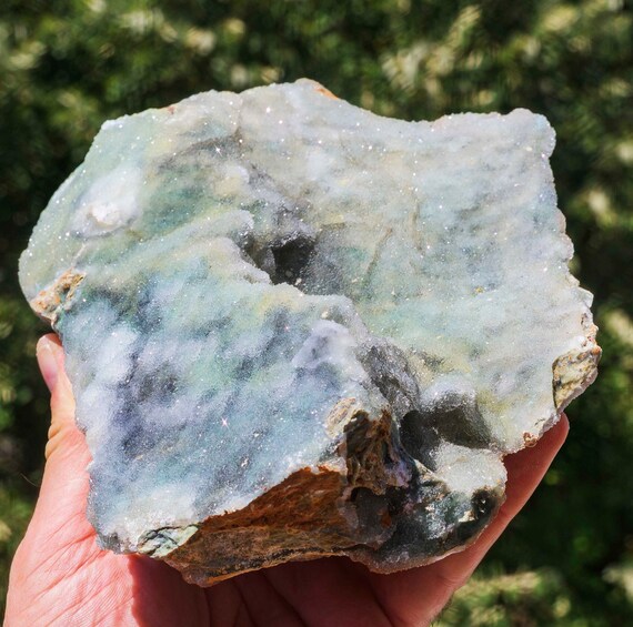 Green chalcedony, chalcedony stone, Raw chalcedony crystal, chalcedony cluster, sparkly chalcedony, chalcedony stone, Free shipping