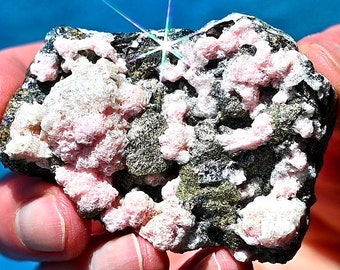 Rhodochrosite, rose quartz, Davidkovo mine, pyrite, rhodochrosite pink, rhodochrosite druzy, minerals,rhodochrosite slab, Bulgarian minerals