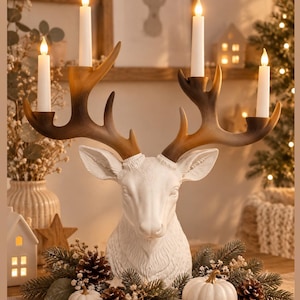 Hirschgeweih kerzenständer