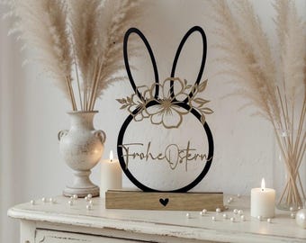 Bunny silhouette / Easter / 3D print / Easter decoration / blocks / spring / gift idea / souvenir / bunny head