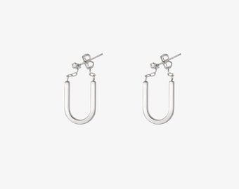 U-Shape 925 Sterling Silver Earrings