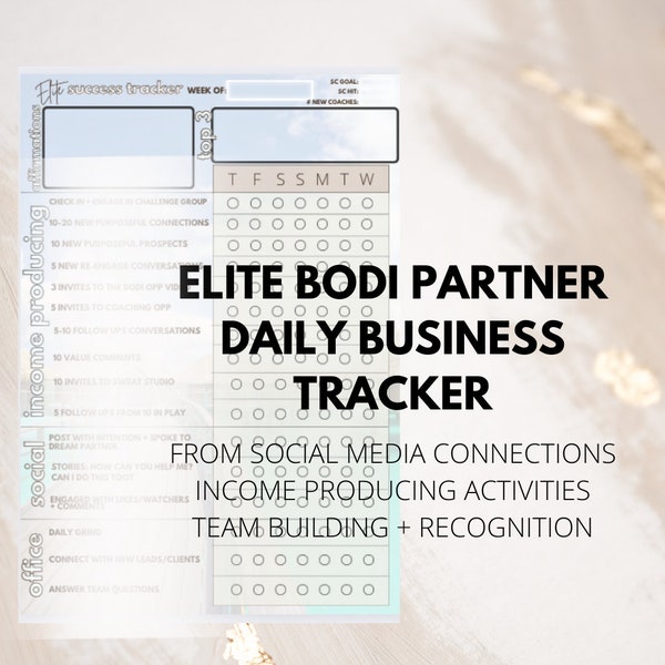 Bodi Partner Elite Daily Tracker