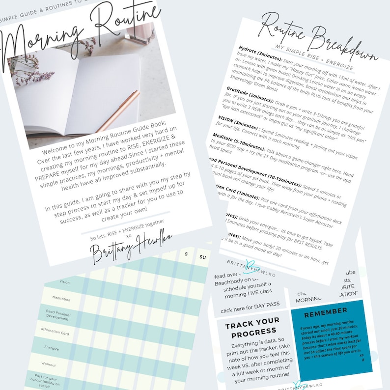 Morning Routine Process - Etsy