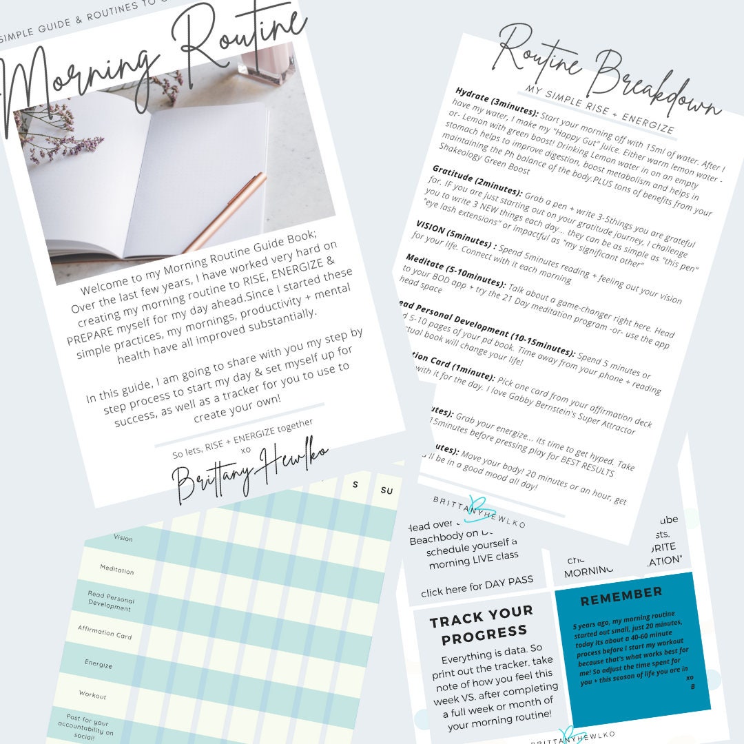 Morning Routine Process - Etsy