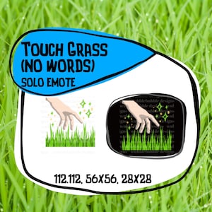 TOUCH GRASS (No Words) Solo Emote!