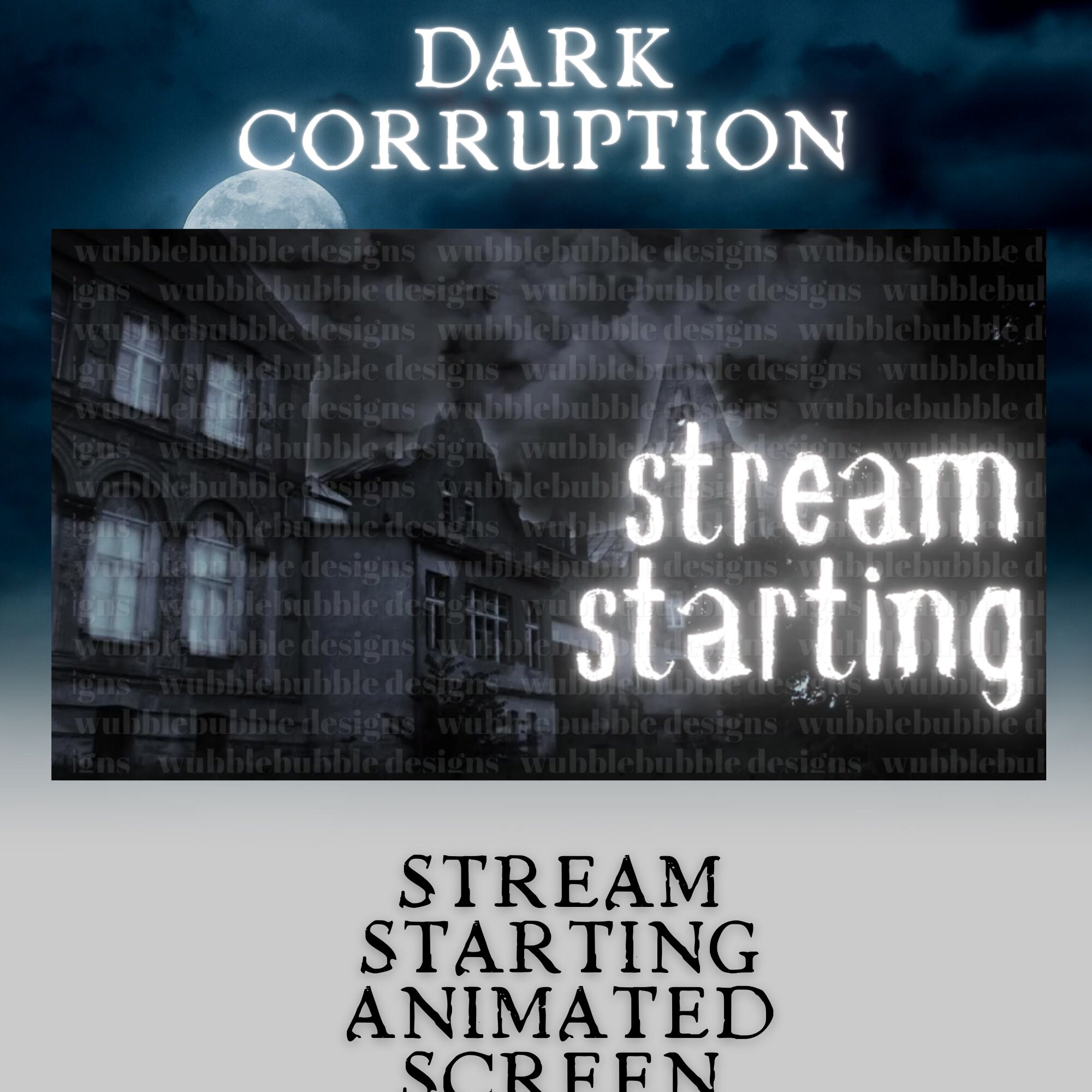 Horror Stream Starting/ending/brb/offline Screens - Etsy