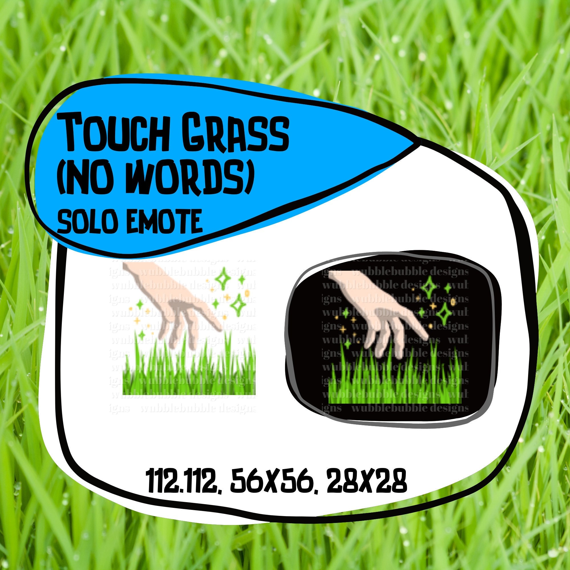 Touch Grass Meme Sticker Greeting Card for Sale by LMFDesigns