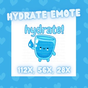 Kawaii Hydrate Emote | Cute Twitch Emote!