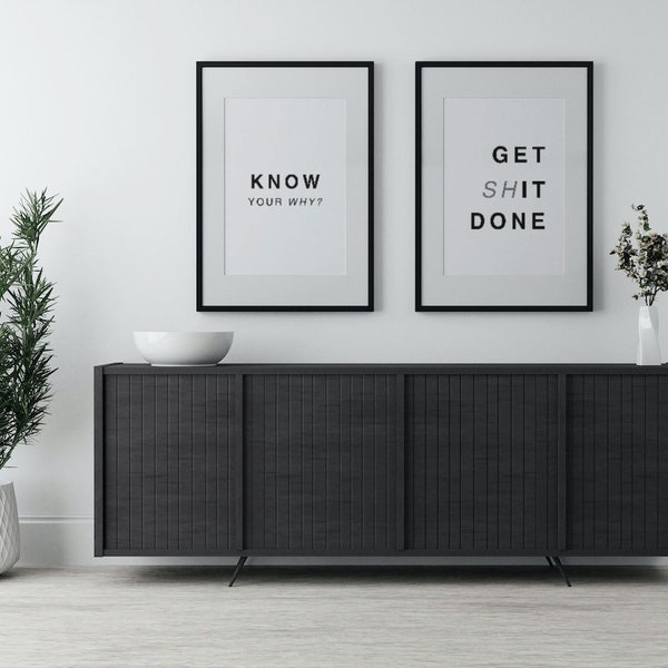 Motivational Quotes Print At Home | Black & White A4 Size | Inspiration and Success Quotes | Instant Digital Download