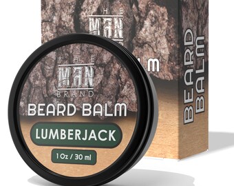 Bálsamo para barba con aroma a leñador - Bálsamo acondicionador de cera de abeja natural