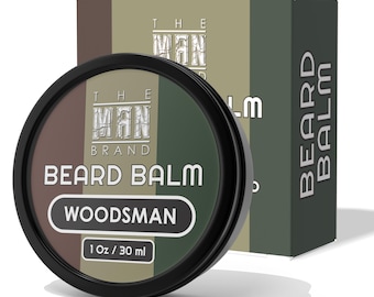 Bálsamo para barba con aroma a leñador - Bálsamo acondicionador de cera de abeja natural