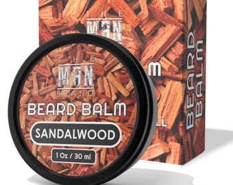 Natural Sandalwood Beard Balm - Beeswax Conditioning Treatment