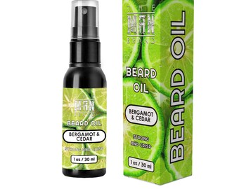 Bergamot & Cedar Beard Oil – Natural Men's Grooming, 1oz