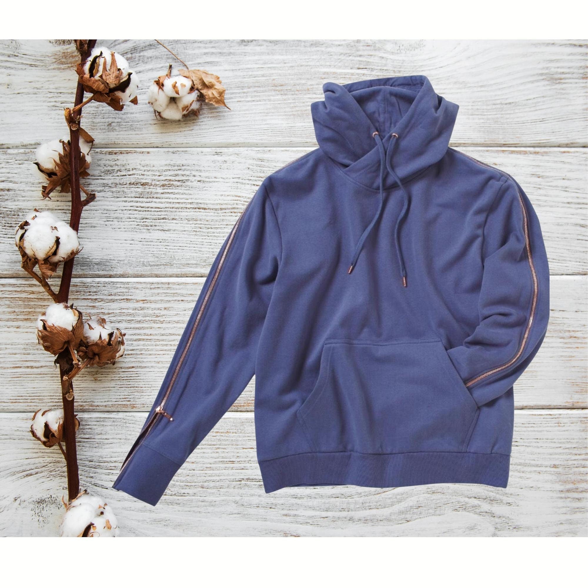Cowl Neck Hoodie - Etsy UK