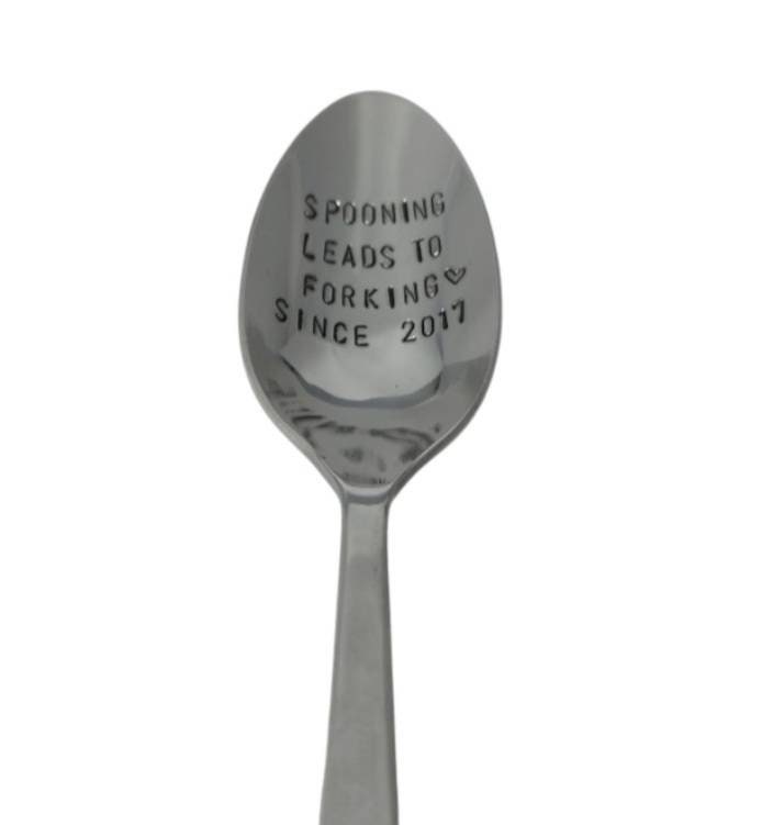 Funny Kitchen Utensil - Spooning Leads to Forking Spoon