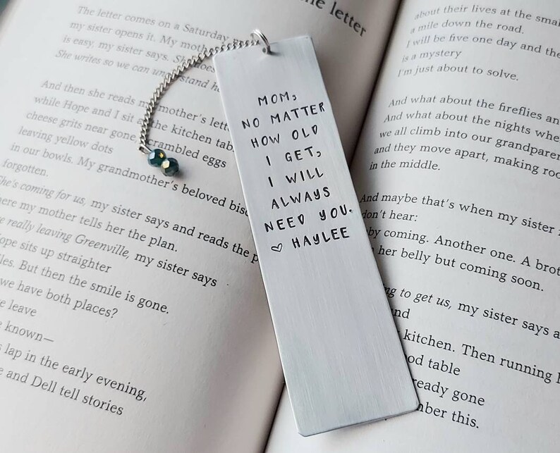 Mothers day gift, mothers day, gift for mothers day, custom bookmark, mom bookmark, mom gift, personalized Mom gift, gift for mom, mothers image 1