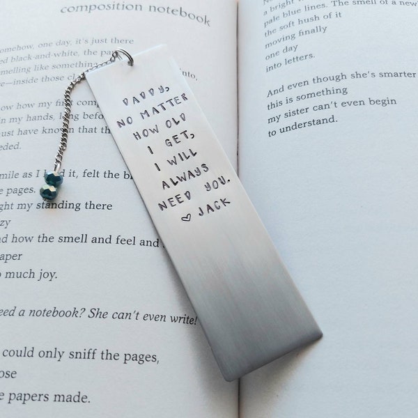 Custom bookmark, fathers day gift, fathers day, dad gift, gift for dad, personalized, bookmark, grandpa gift, dad bookmark, dad birthday
